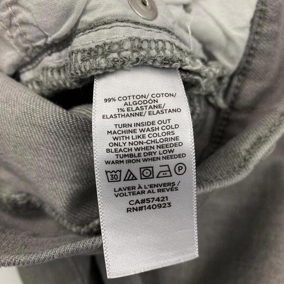 Loft Raw Hem Skinny Women's size 10 Gray Denim Jeans - Picture 5 of 5